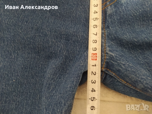 Мъжки дънки Levi's 33/28 като нови, снимка 9 - Дънки - 52324544