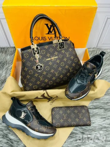 дамски маратонки, чанта / раница и портмоне louis vuitton , снимка 7 - Чанти - 46877778