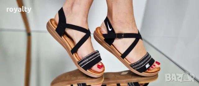 Nike черни дамски сандали , снимка 5 - Сандали - 50349919