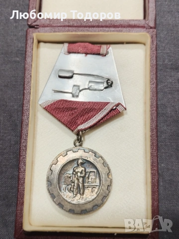 Медал за трудово отличие, снимка 3 - Колекции - 53062512