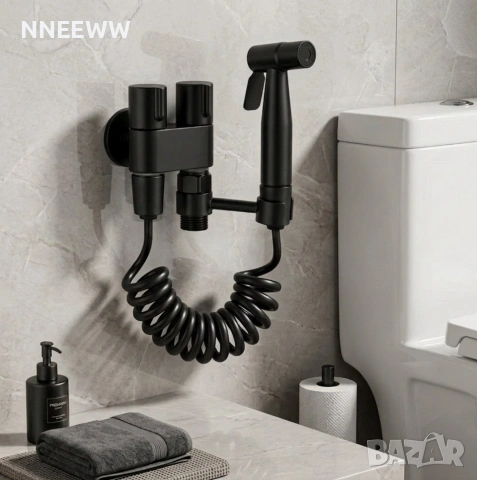 Смесител с Хигиенен Душ – Матово Черно, снимка 3 - Други стоки за дома - 54187628