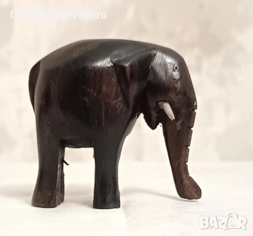 Дървени ръчно резбовани фигурки на слонове, снимка 6 - Антикварни и старинни предмети - 51802670