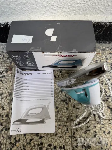 Суха Ютия Beper P204FER250, 1300W, Незалепваща Плоча, Компактна и Лека!, снимка 3 - Ютии - 50436710
