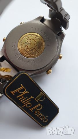 Цифров аналогов мъжки часовник Philip Persio Titanium, снимка 8 - Антикварни и старинни предмети - 45597526