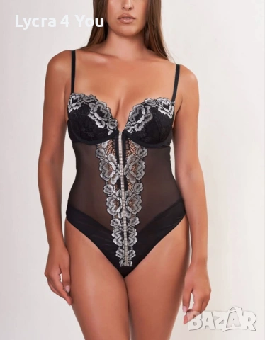 MED луксозно черно боди 75В размер