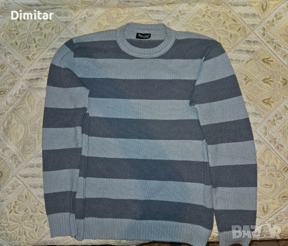 Мъжки плетен пуловер.Мека материя.Размер M