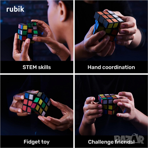Оригинален куб на Рубик 3x3x3 Rubik's Phantom Cube, снимка 10 - Игри и пъзели - 44996864