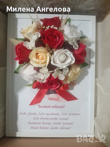 Картини със сапунени рози, снимка 2 - Картини - 53012284