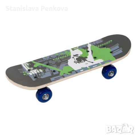 Нов детски дървен скейтборд, снимка 1 - Детски велосипеди, триколки и коли - 45493525