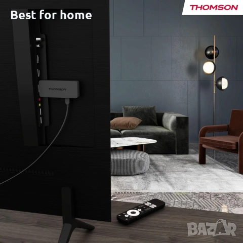 THOMSON Streaming Stick 140, Google TV, 4K UHD, Гласово управление, Google Cast, снимка 4 - Друга електроника - 53756057