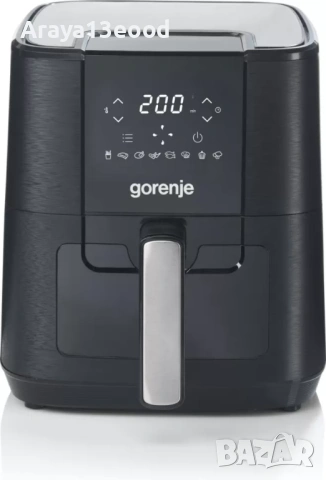 Фритюрник с горещ въздух Gorenje AF1350DWB, 5.4 литра, снимка 3 - Фритюрници - 53875202