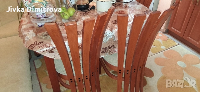 Трапезно маса с четири стола.Може и коментар на цената. , снимка 8 - Маси - 51940551