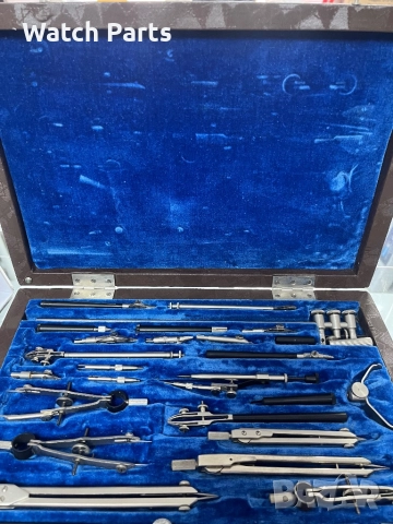 Съветски винтидж комплект чертожни инструменти НЧК-24-1 , снимка 3 - Други инструменти - 52704190