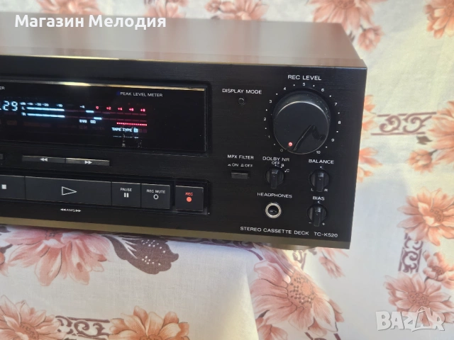 Касетен дек SONY TC-K520  В отлично техническо и визуално състояние., снимка 5 - Декове - 51126600