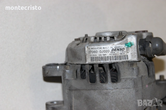 Алтернатор Toyota Yaris P1 (1999-2005г.) 27060-0J020 / 270600J020, снимка 5 - Части - 54143966