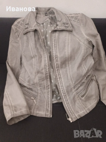 Дамско яке еко кожа, снимка 3 - Якета - 53602253