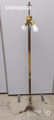 НАЙ ДОБРАТА ОФЕРТА 150см. Стара Немска подова правостояща лампа ,лампион ,абажур месинг , снимка 3 - Антикварни и старинни предмети - 52684143