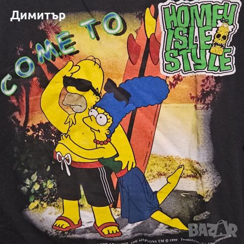 Оригинална тениска на The Simpsons XL cartoon t-shirt  , снимка 5 - Тениски - 45936816