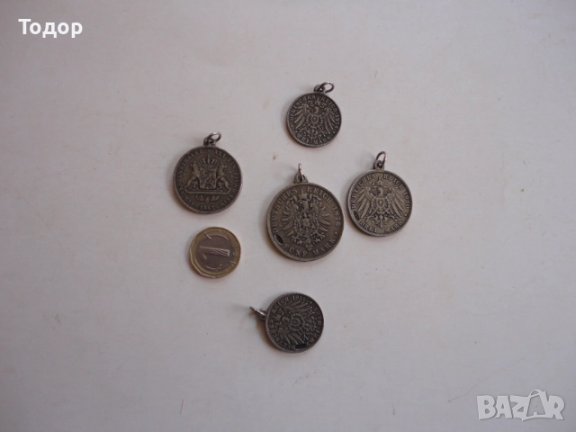 Стари немски монети монета медал 1876 