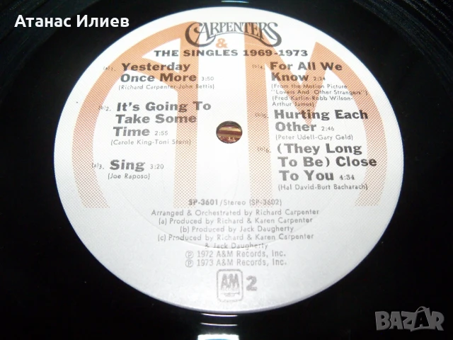Carpenters – The Singles 1969-1973, снимка 8 - Грамофонни плочи - 50771103