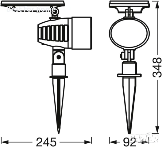 LEDVANCE Smart+ Външен Bluetooth Соларен Прожектор с Шипове, снимка 3 - Други - 53056044