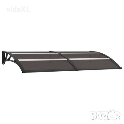 vidaXL Навес за врата черен 200x80 см PC(SKU:144825, снимка 1 - Други стоки за дома - 45156950