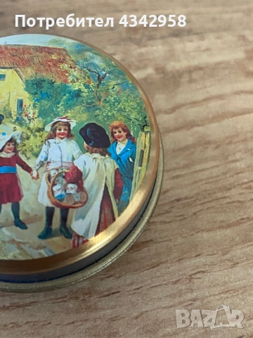 Английска метална ретро кутия., снимка 4 - Антикварни и старинни предмети - 51643283