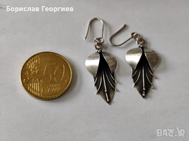 Сребърни обеци 