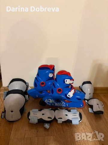 Детски ролери за момче с пълен комплект протектори