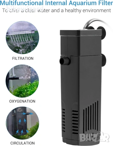 NICREW Magi200 Вътрешен филтър за аквариум 20-40 литра НОВ, снимка 4 - Оборудване за аквариуми - 54087287