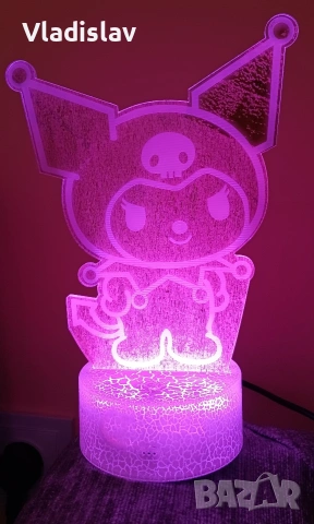 3D LED лампа Spider-Man/Хари Потър/Kuromi/Hello Kitty, снимка 6 - Детски нощни лампи - 52234899