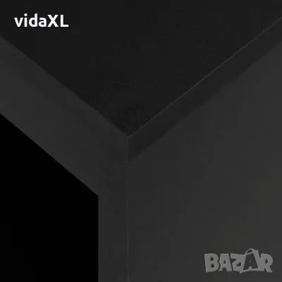 vidaXL Бар маса с рафт, черна, 110x50x103 см(SKU:280212), снимка 4 - Маси - 48847851