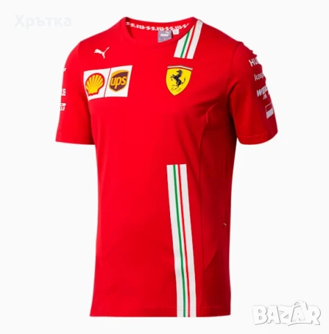 Puma Ferrari - Оригинална мъжка тениска размер XL, снимка 1