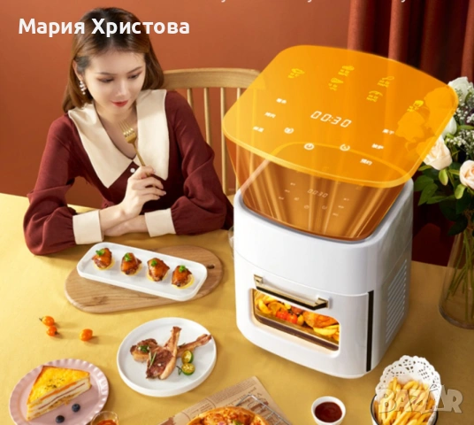 Трислоен Еър Фраеър със страхотно голям капацитет, снимка 5 - Уреди за готвене на пара - 53080998