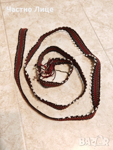 Оригинален Хърцойски Над Сто Годишен Дамски Колан от 1920те г.за Народна Носия, снимка 3 - Антикварни и старинни предмети - 54160641