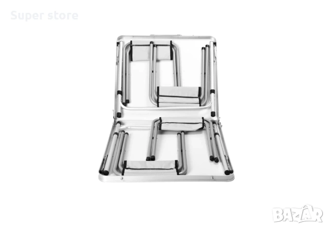 Сгъваема маса с 4 столчета, снимка 5 - Къмпинг мебели - 54113497