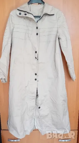 Дълго бежаво манто/тренч , снимка 2 - Якета - 50310908