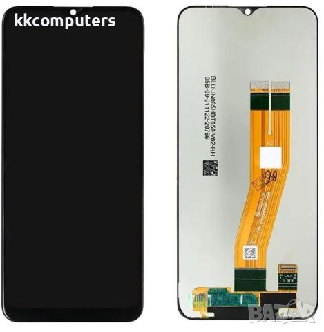 LCD Дисплей за Samsung SM-A035F A03 2022 / GH81-21625A/ Тъч скрийн / Черен (БЕЗ РАМКА) Оригинал Serv, снимка 1 - Резервни части за телефони - 46484145