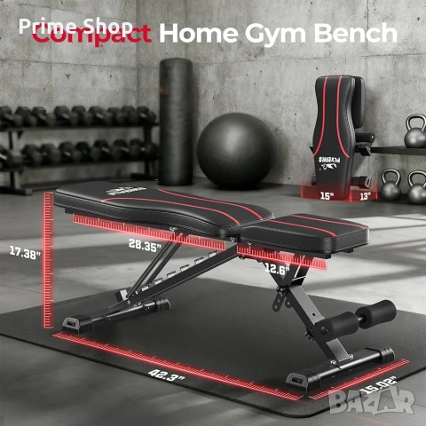 Регулируема сгъваема фитнес лежанка FLYBIRD, снимка 9 - Фитнес уреди - 53754614