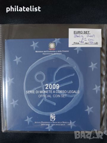 Италия 2009 - Комплектен банков евро сет от 1 цент до 2 евро + 2 евро възпоменателна монета  , снимка 1 - Нумизматика и бонистика - 46772379