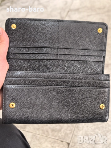 Prada Continental Long Wallet Vitello Daino Leather , снимка 8 - Портфейли, портмонета - 51899692