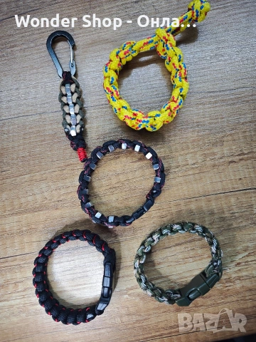Изработка на Paracord гривни и ключодържатели във всякакви форми, снимка 3 - Гривни - 54001280