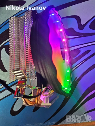 RGB CPU Cooler 95W AM5/AM4/AM3/LGA1700/LGA1200/LGA115X/775/1366/1150/1151/1155/1156/AM2 PWM, снимка 10 - Други - 50657534