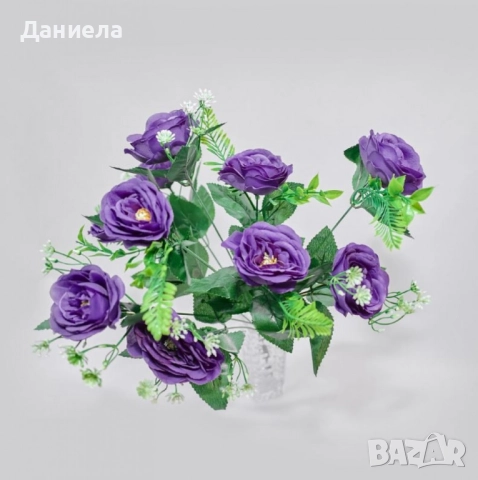 Изкуствени рози, снимка 4 - Изкуствени цветя - 51841730