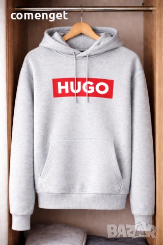NEW! Hoodie суитчъри с HUGO принт! 6 ЦВЯТА. Или с ТВОЯ идея!, снимка 3 - Суичъри - 53714858