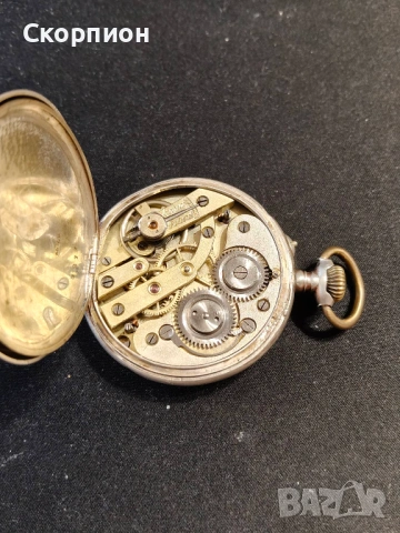 Швейцарски СРЕБЪРЕН джобен часовник Remortoir - 6 РУБИНА - ПРОМОЦИЯ, снимка 7 - Джобни - 47156792