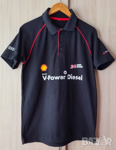 Audi Sport 24 Hours Le Mans Shel V-Power - мъжка тениска Ауди 