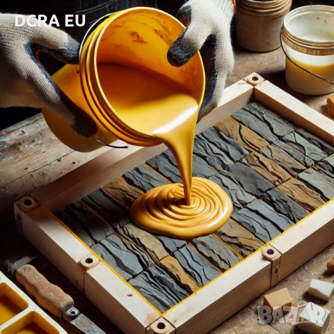 Силикон за форми RTV-2 – формовъчен, течна гума, Shore 25A, еластичен, 5 кг, снимка 2 - Строителни материали - 53019116