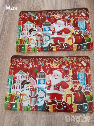 Красиви подложки за сервиране за Коледа и Нова година, снимка 5 - Декорация за дома - 52914790