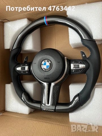 Карбонов М волан за BMW F-серии, снимка 3 - Части - 53816061